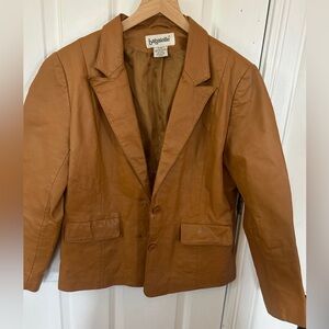 VTG BAGATELLE Brown Leather Jacket Women’s Size 12